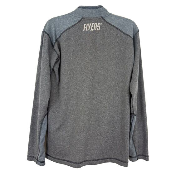 NHL Philadelphia Flyers 1/4 Zip Jacket Men's M Gray Hockey Long Sleeve EUC B50 - Picture 2 of 5